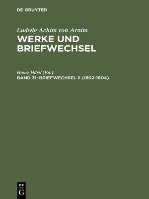 cover image of Briefwechsel II (1802-1804)